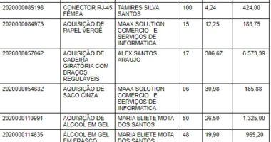Artigo: Governo compra álcool, máscaras e 17 cadeiras por R$ 386 cada para o gabinete de Rui