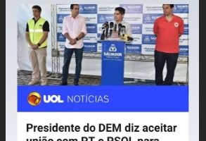 Artigo: Carlos Bolsonaro ironiza ACM Neto após sugestão de aliança com PSOL: “É memo, é?”