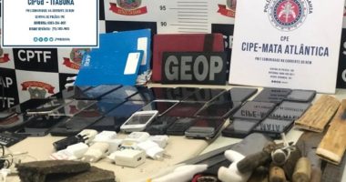 Artigo: Teixeira de Freitas: polícia apreende celulares e bíblias com anotações de tráfico em presídio