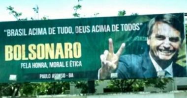 Artigo: MPF investiga crime eleitoral e de improbidade em outdoors pró-Bolsonaro