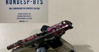 Artigo: Rondesp BTS apreende arma e quinze documentos roubados