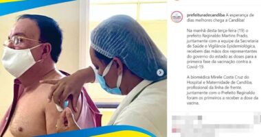 Artigo: MP- BA investiga conduta de prefeito que foi vacinado antes de grupo prioritário