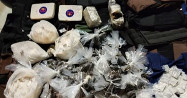 Artigo: Polícia apreende 26 coletes balísticos e 4 mil porções de cocaína