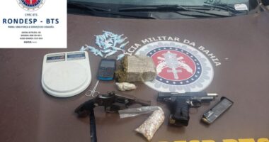 Artigo: Policia apreende armas durante ação preventiva no bairro de Valéria, em Salvador