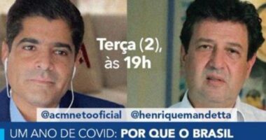 Artigo: Pensando em 2022, ACM Neto e Mandetta fazem live juntos no Instagram