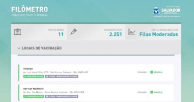 Artigo: Prefeitura lança site que informa sobre filas na vacinação contra Covid-19