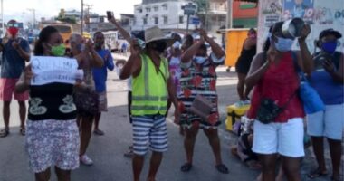 Artigo: Comerciantes fazem protesto contra medidas restritivas em Itapuã