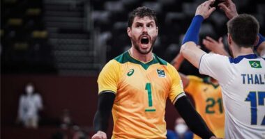 Artigo: Vôlei: Brasil vence Argentina de virada, em duelo emocionante