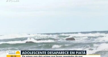 Artigo: Bombeiros procuram adolescente desaparecido em praia de Piatã