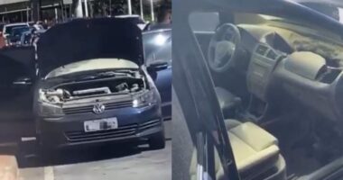 Artigo: Carro pega fogo na fila de vacinação contra Covid em Salvador