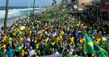 Artigo: Bolsonaristas fazem ato a favor do voto impresso em Salvador