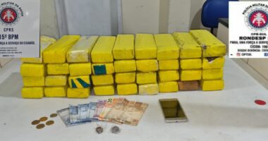 Artigo: Mulher é presa com 26 kg de maconha na rodoviária de Itabuna