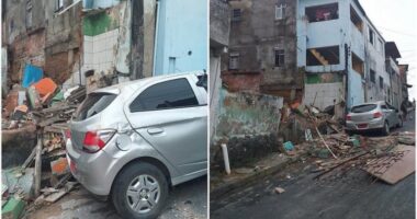 Artigo: Após fortes chuvas, casa desaba no bairro de Tancredo Neves