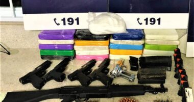 Artigo: Jovem é presa em ônibus com armas e mais de 21 kg de cocaína