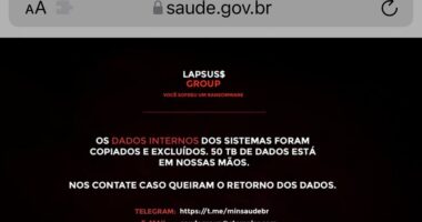 Artigo: Aplicativo ConecteSUS fica fora do ar após ataque hacker