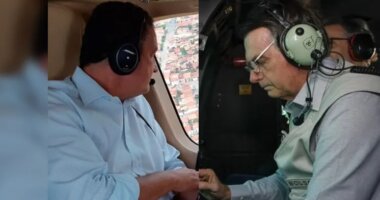 Artigo: Em helicópteros diferentes, Bolsonaro e Rui Costa sobrevoam extremo-sul baiano neste domingo