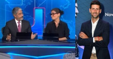 Artigo: Bonner e Renata Vasconcellos ironizam tenista barrado por não se vacinar: “Vexame, hein?”