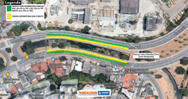 Artigo: Salvador: trânsito na Lucaia passa por mudança a partir desta 5ª por conta das obras do BRT