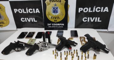 Artigo: Polícia apreende 4 armas durante ação em Bom Jesus da Lapa
