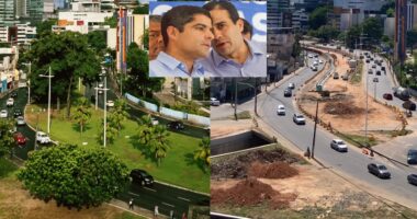 Artigo: Foto de “antes e depois” do BRT de Salvador transforma Neto e Bruno em alvos