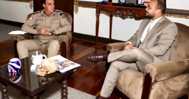Artigo: Capitão Alden trata com Coronel Magalhães sobre armas de PMs