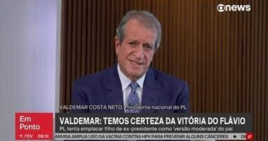 Artigo: Ao cobrar união em candidatura única, Valdemar garante vitória de Flávio no primeiro turno