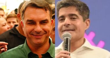Artigo: Flávio Bolsonaro faz ligação para João Roma e pede votos para ACM Neto