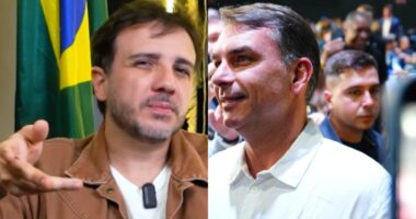 Artigo: Renan Santos ironiza carta e diz que Flávio Bolsonaro faz uma “oposição EAD”